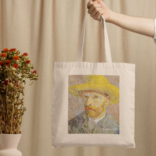Bolsa Tote Vincent Van Gogh Autorretrato Palha Personalizada