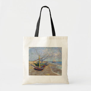 Bolsa Tote Vincent van Gogh - Barcos de Pesca na Praia