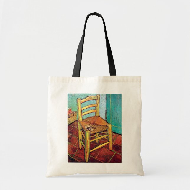 Bolsa Tote Vincent Van Gogh - Cadeira de Vincent com Pipe (Frente)