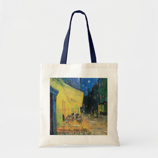 Bolsa Tote Vincent van Gogh Café Terrace à Noite (Frente)