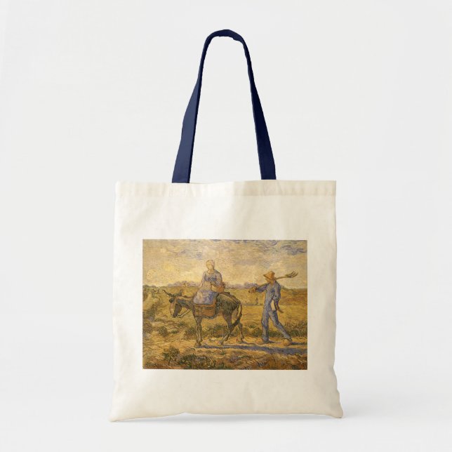 Bolsa Tote Vincent van Gogh - Casal camponês indo trabalhar (Frente)