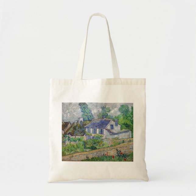 Bolsa Tote Vincent van Gogh - Casas em Auvers (Frente)