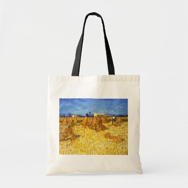 Bolsa Tote Vincent van Gogh - Colheita na Provença (Frente)