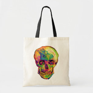Bolsa Tote Vincent Van Gogh - Crânio de Halloween Pop Art
