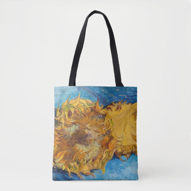 Bolsa Tote Vincent van Gogh - Dois Girassóis Cortados (Frente)