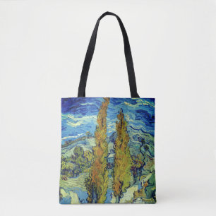 Bolsa Tote Vincent Van Gogh Dois Poplars em Santo-Rémy