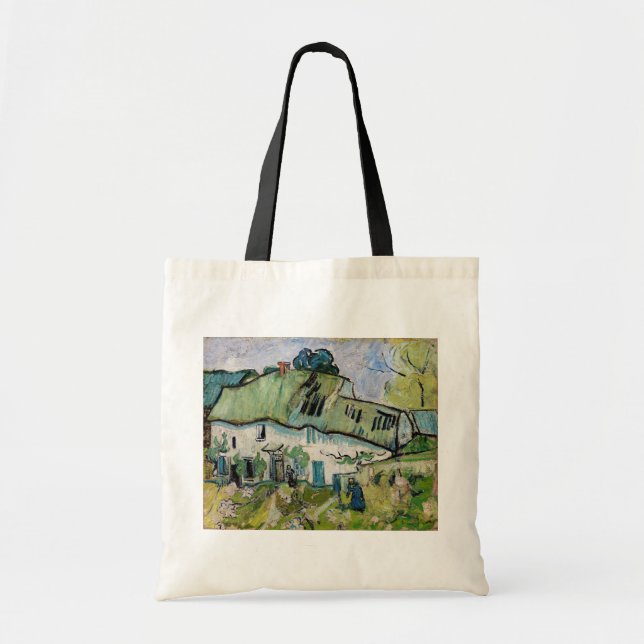 Bolsa Tote Vincent van Gogh - Farmhouse com Dois Números (Frente)