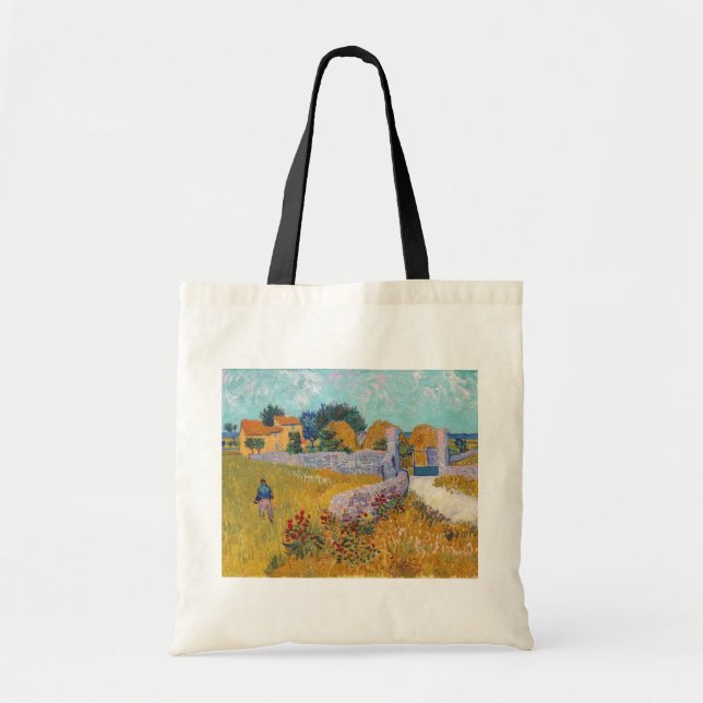 Bolsa Tote Vincent van Gogh - Farmhouse in Provence (Frente)
