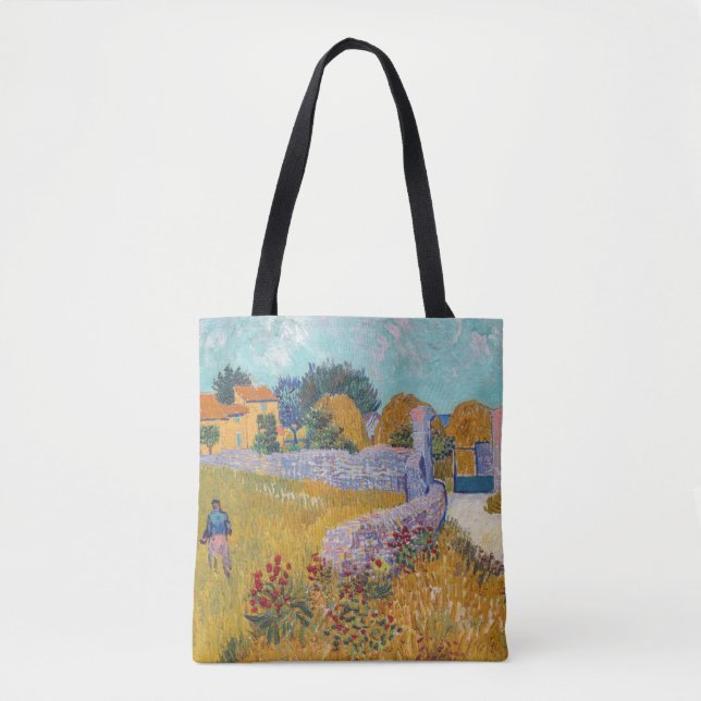 Bolsa Tote Vincent van Gogh - Farmhouse in Provence (Frente)