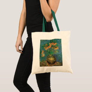 Bolsa Tote Vincent van Gogh - Filiais em um Vaso de Cobre
