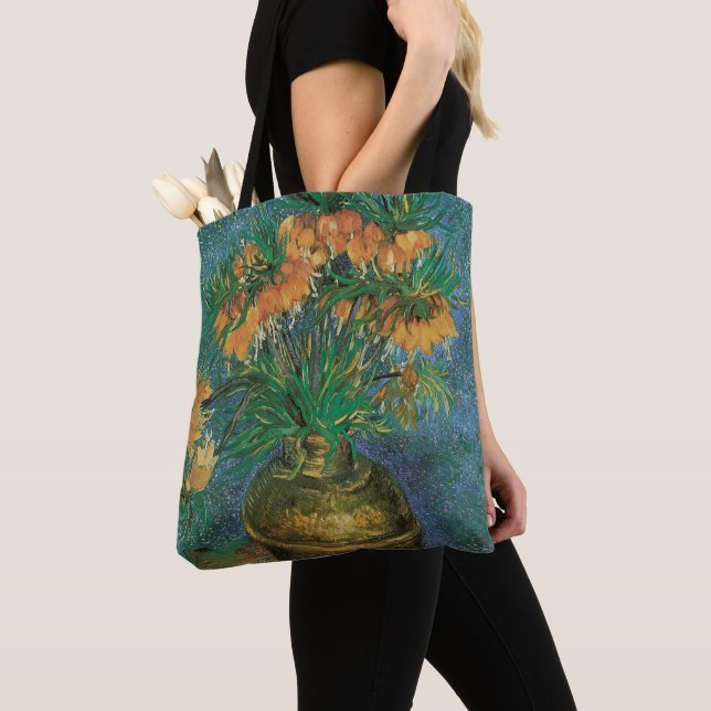 Bolsa Tote Vincent van Gogh - Filiais em um Vaso de Cobre (Close Up)
