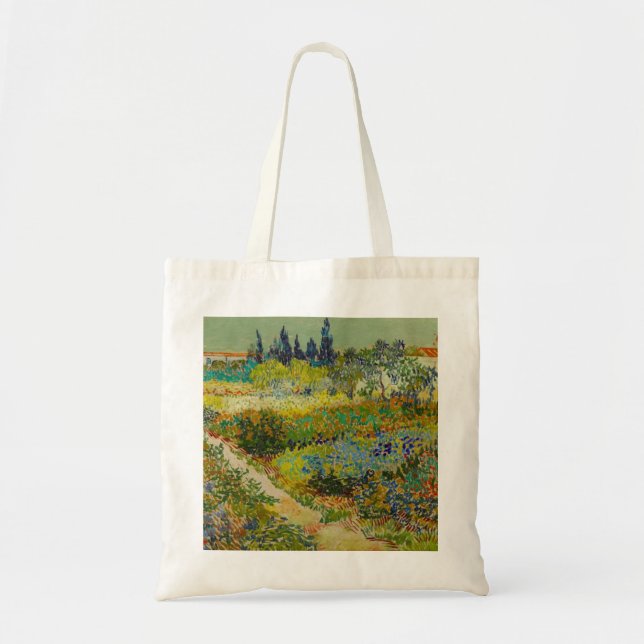 Bolsa Tote Vincent Van Gogh Garden em Arles (Frente)