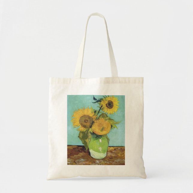 Bolsa Tote Vincent Van Gogh - Girassóis (Frente)