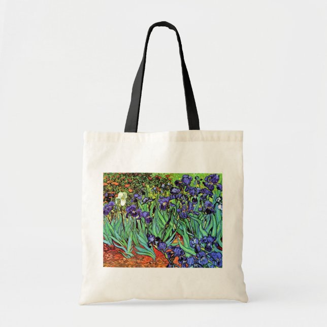Bolsa Tote Vincent Van Gogh - Íris - Amante de Flores Arte Fi (Frente)
