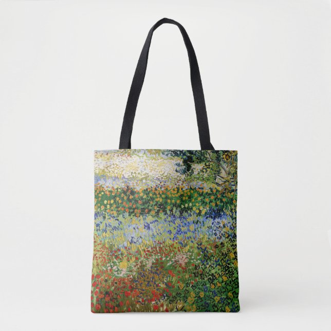 Bolsa Tote Vincent van Gogh - Jardim de Flores (Frente)