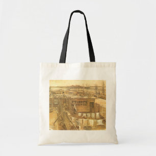 Bolsa Tote Vincent van Gogh - Jardim do Carpenter e Lavanderi