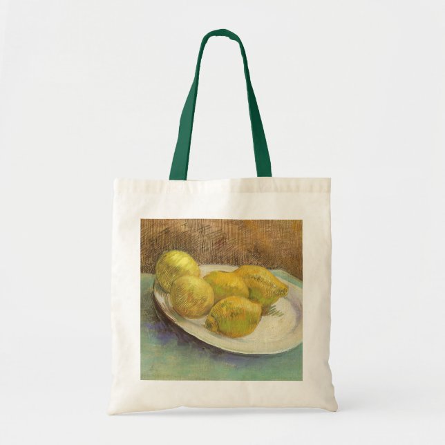 Bolsa Tote Vincent van Gogh - Limões de Vida Continua em Prat (Frente)