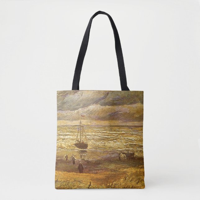 Bolsa Tote Vincent van Gogh - Mar em Scheveningen (Frente)