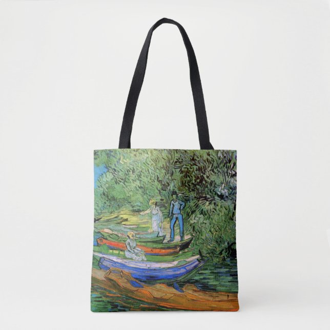Bolsa Tote Vincent van Gogh - Margem do Oise em Auvers (Frente)