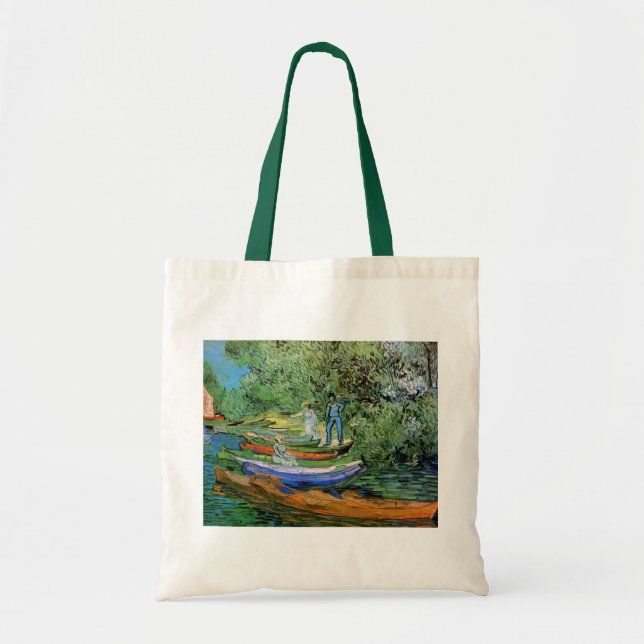 Bolsa Tote Vincent van Gogh - Margem do Oise em Auvers (Frente)
