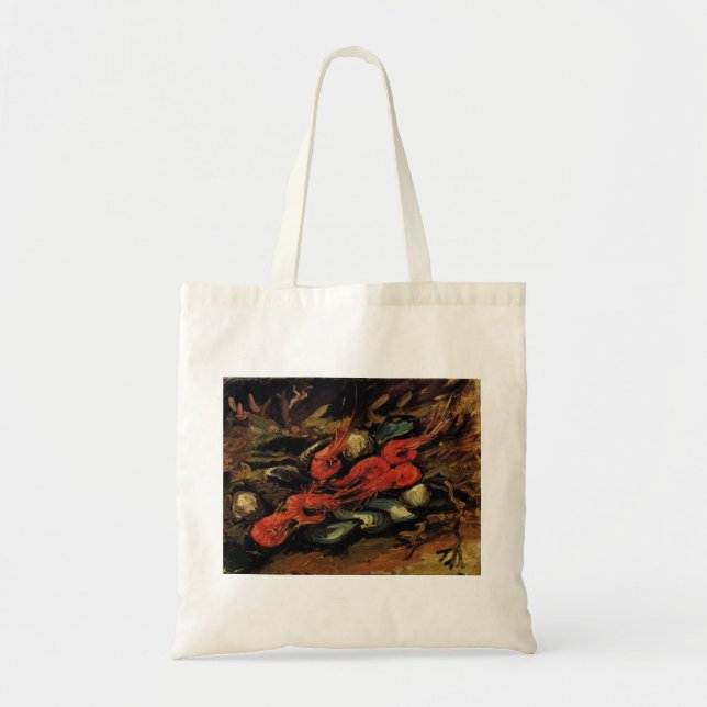 Bolsa Tote Vincent van Gogh - Mexilhões e Camarões Ainda Vivo (Frente)