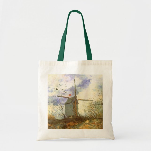 Bolsa Tote Vincent van Gogh - Moulin de la Galette, Moinho de (Frente)