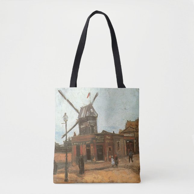 Bolsa Tote Vincent van Gogh - Moulin de la Galette, Windmill (Frente)
