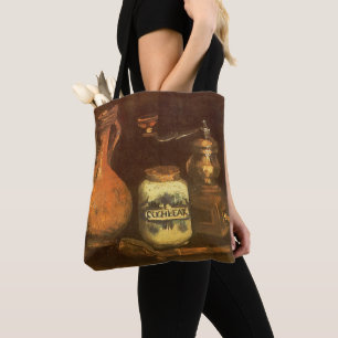 Bolsa Tote Vincent van Gogh - Natureza Morta com Moinho de Ca