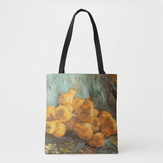 Bolsa Tote Vincent van Gogh - Natureza Morta com Peras Quince (Frente)
