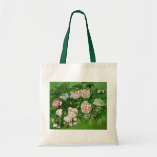 Bolsa Tote Vincent Van Gogh - Natureza Morta Rosas Cor-de-Ros