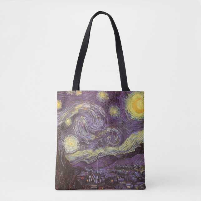 Bolsa Tote Vincent van Gogh - Noite Estrelada (Frente)