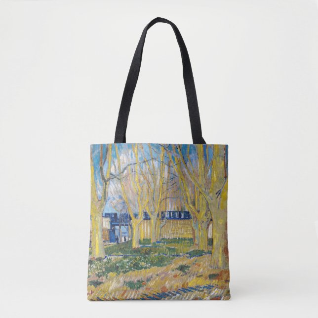 Bolsa Tote Vincent van Gogh - O Comboio Azul (Frente)