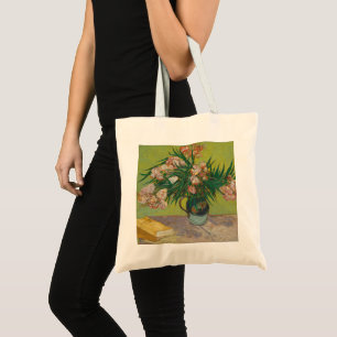 Bolsa Tote Vincent Van Gogh Oleander pintura em flor