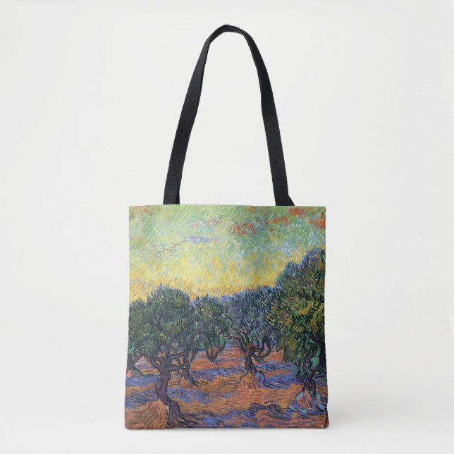 Bolsa Tote Vincent Van Gogh Olive Grove Impressionismo Arte (Frente)