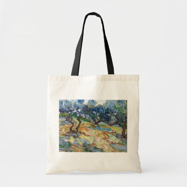 Bolsa Tote Vincent van Gogh - Oliveiras: Céu azul brilhante (Frente)