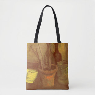 Bolsa Tote Vincent van Gogh - Pincéis da Vida Estática no Pot