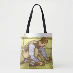 Bolsa Tote Vincent van Gogh - Rapaz Cortando Grama com Foice