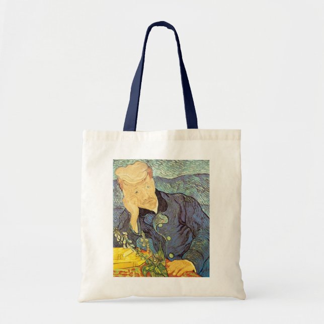 Bolsa Tote Vincent van Gogh - Retrato do Dr. Gachet (Frente)