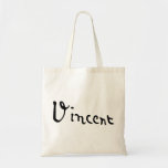 Bolsa Tote Vincent Van Gogh Signature<br><div class="desc">Vincent Van Gogh Signature. A ideia de presente do excelente Van Gogh,  presente para amante de arte,  presente para professor de arte,  presente para pintor e ideia de presente para estudantes de arte.</div>