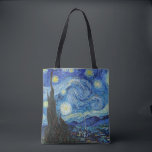Bolsa Tote Vincent Van Gogh Starry Night Vintage<br><div class="desc">Vincent Van Gogh Starry Night Vintage Bin Art Tote Bag</div>