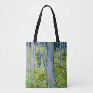 Bolsa Tote Vincent van Gogh - Sub-bosque com Duas Figuras