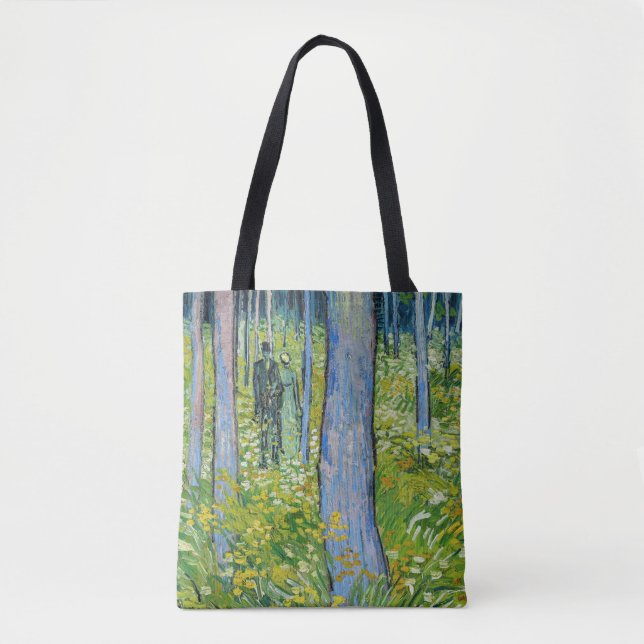 Bolsa Tote Vincent van Gogh - Sub-bosque com Duas Figuras (Frente)