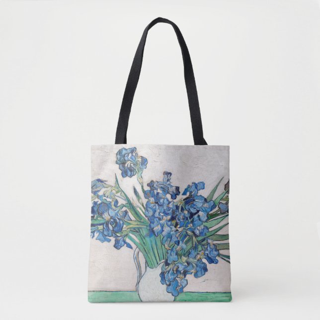 Bolsa Tote Vincent Van Gogh. Subida. Impressionismo floral (Frente)