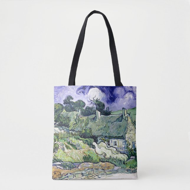 Bolsa Tote Vincent van Gogh | Thatched casas de campo em (Frente)