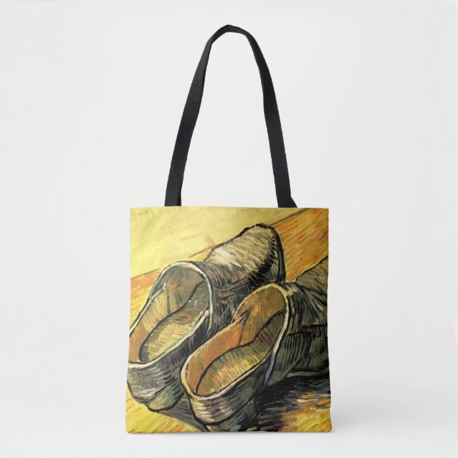 Bolsa Tote Vincent van Gogh - Um Par de Leather Clogs (Frente)