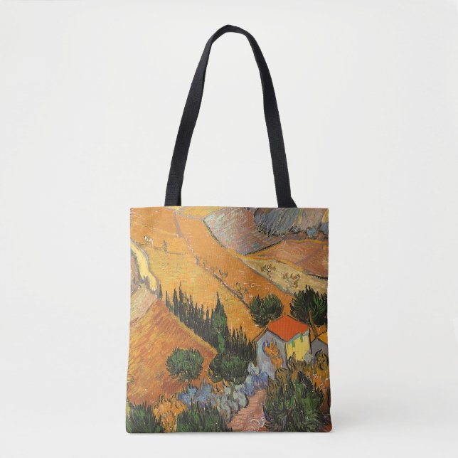 Bolsa Tote Vincent van Gogh - Vale com Plowman (Frente)