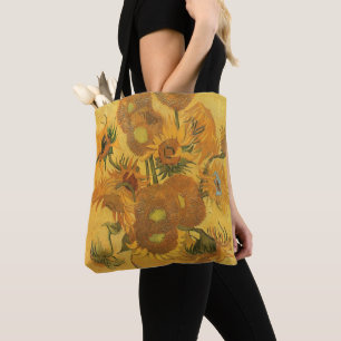 Bolsa Tote Vincent van Gogh - Vase com Quinze Girassóis