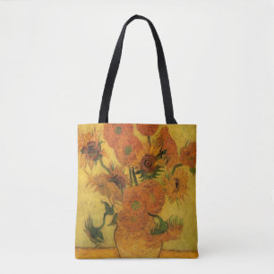 Bolsa Tote Vincent van Gogh, Vase de Vida Estática com 15 Gi