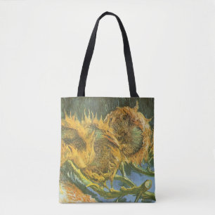 Bolsa Tote Vincent van Gogh - Vida Estática: Quatro Girassóis