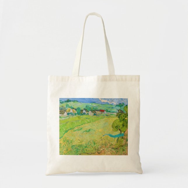 Bolsa Tote Vincent van Gogh - Vista dos navios perto de Auver (Frente)